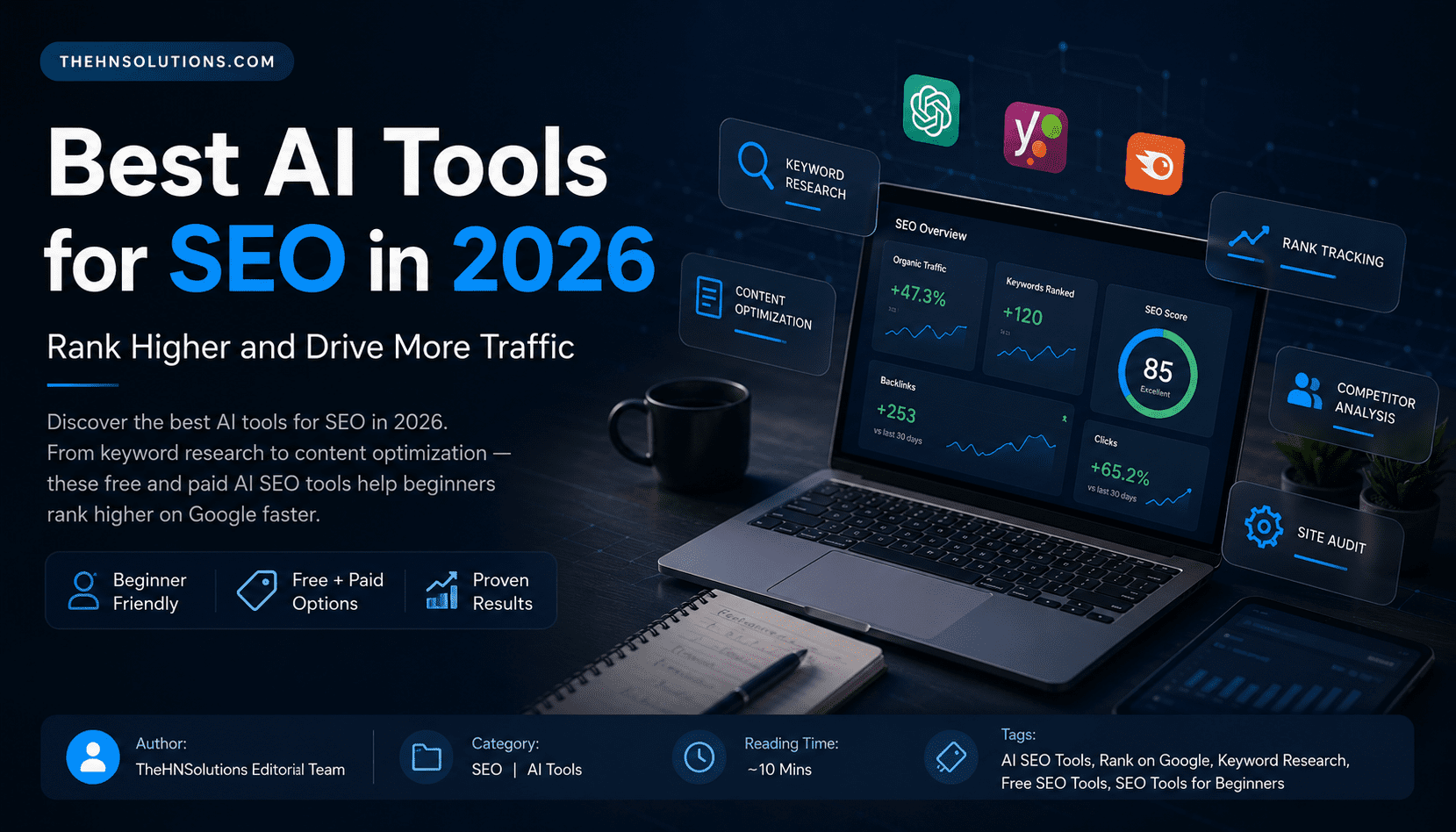 Best AI Tools for SEO in 2026: Rank Higher and Drive More Traffic (Free + Paid)