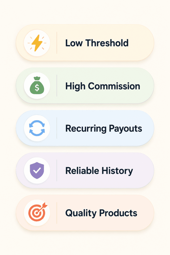 What to Look for in a Daily Payout Affiliate Program