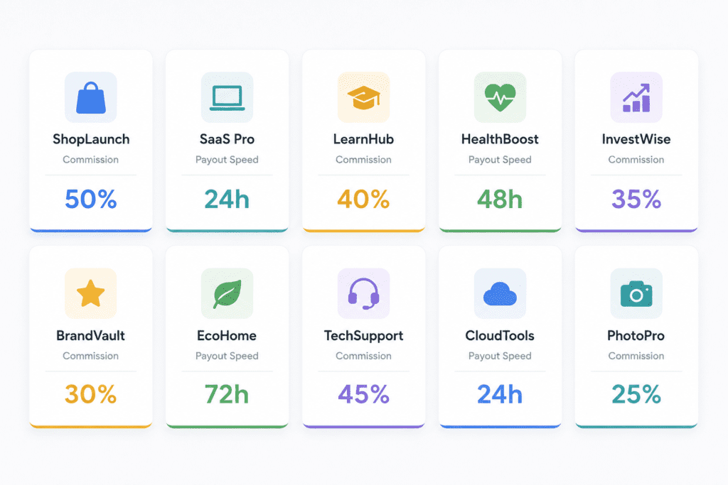 Comparison: Best Daily/Fast-Paying Affiliate Programs