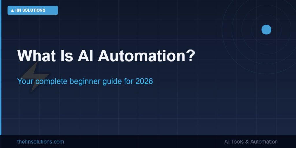 What Is AI Automation, and How Do Beginners Start?