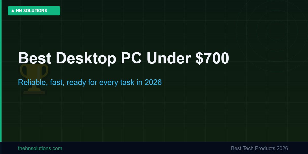 HP OmniDesk verdict — best value desktop PC under $700