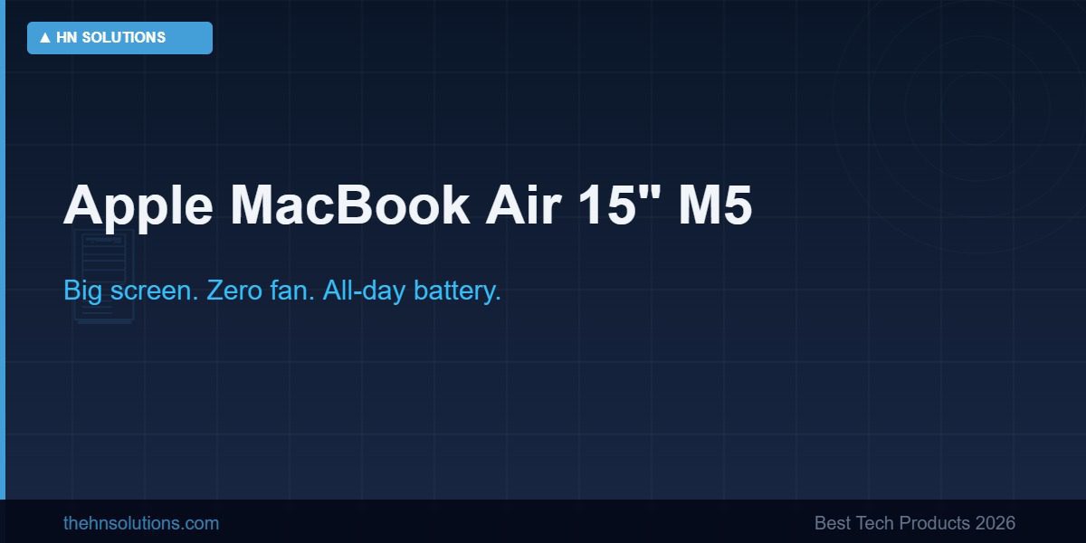 Apple MacBook Air 15 M5 2026 large screen laptop