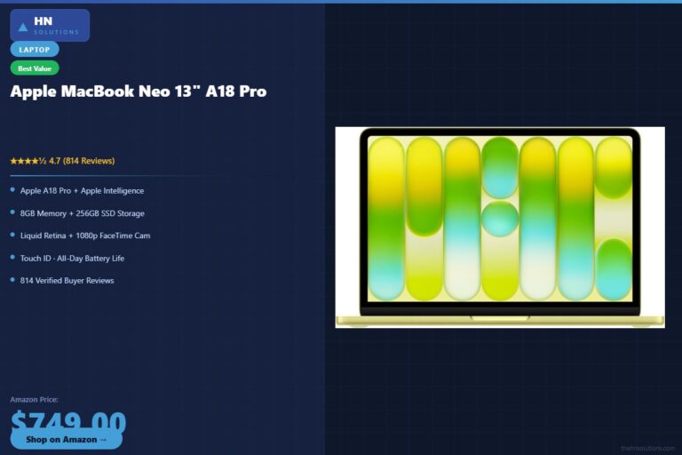 Apple 2026 MacBook Neo 13-inch with A18 Pro Chip