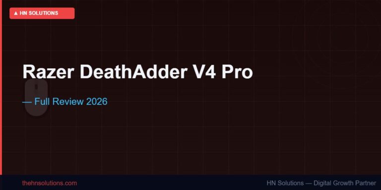 Razer DeathAdder V4 Pro Wireless Gaming Mouse — 56g, 45K DPI, 8000Hz, 150Hr Battery