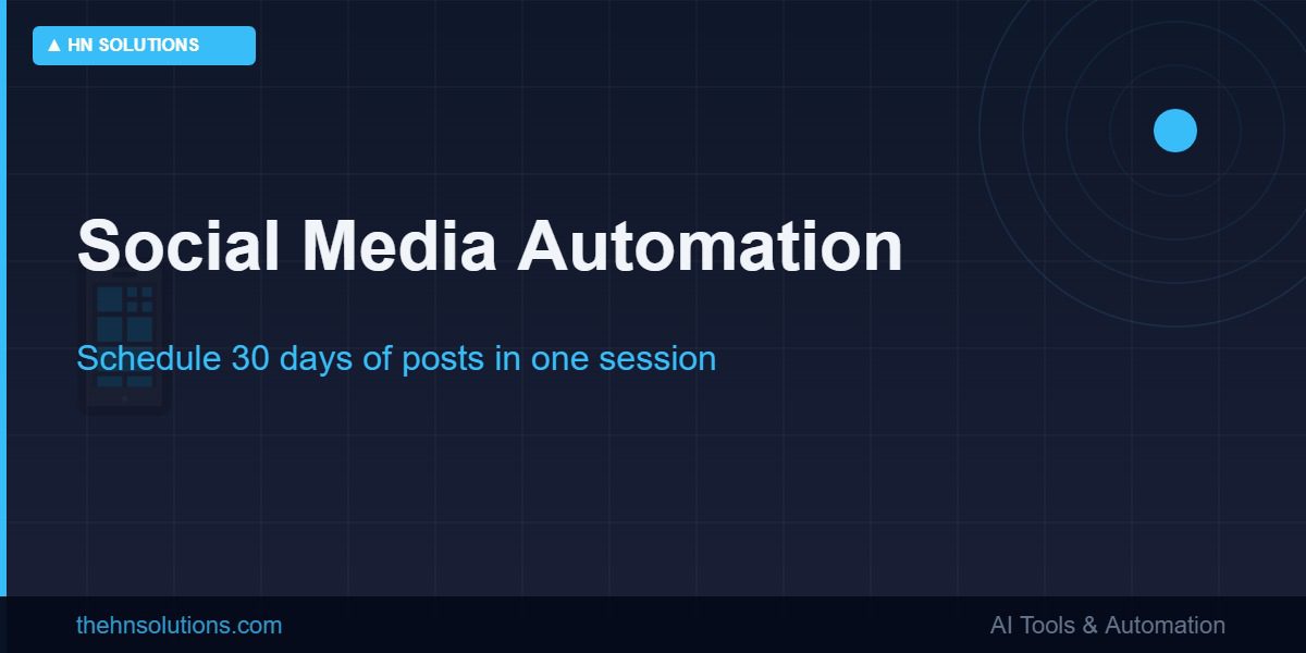 Social media automation scheduling posts across platforms