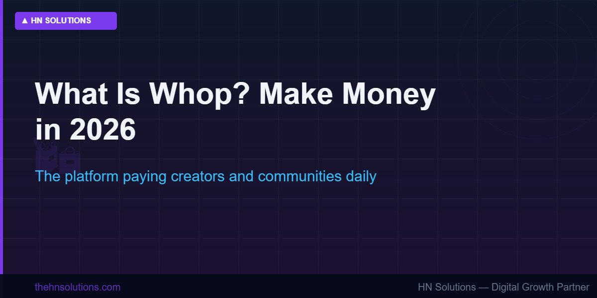 What is Whop and how to make money on Whop in 2026