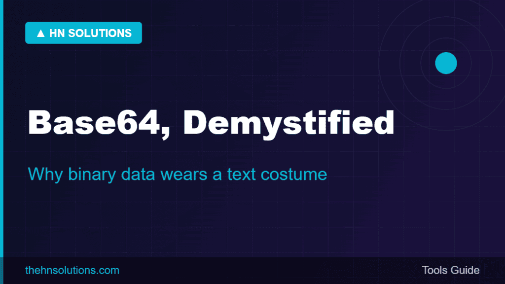 Base64 Explained, and Why It Is Not Security