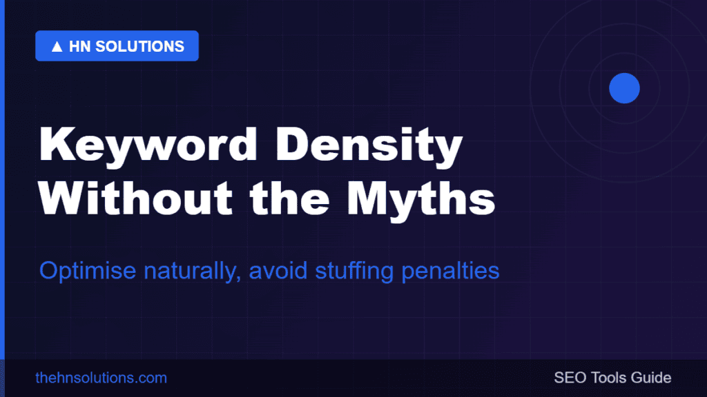 Keyword Density: The Sweet Spot and the Myths