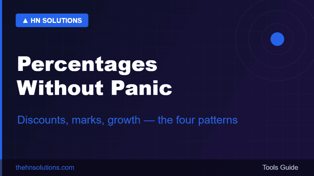 Percentages Made Simple: 4 Patterns and 3 Traps