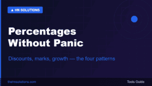 Percentage Calculations Made Simple: The 4 Patterns and the Traps That Cost You