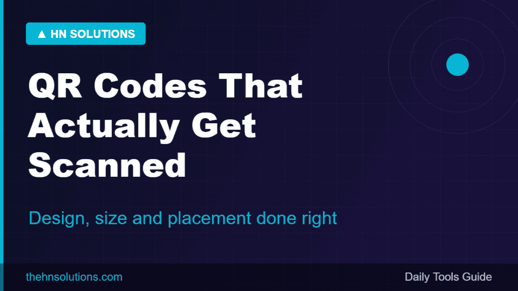 QR Codes That Never Expire and Always Scan