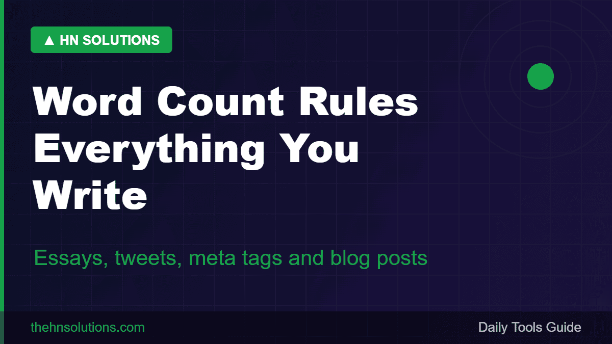 Word Count Guide: The Ideal Length for Everything You Write in 2026