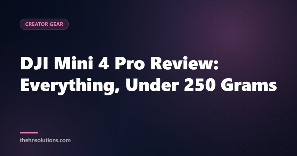 DJI Mini 4 Pro Review: Everything, Under 250 Grams