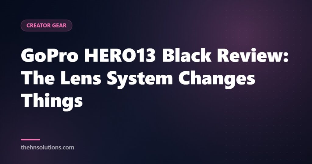 GoPro HERO13 Black Review: The Lens System Changes Things