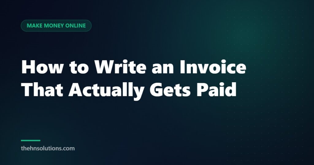 How to Write an Invoice That Actually Gets Paid