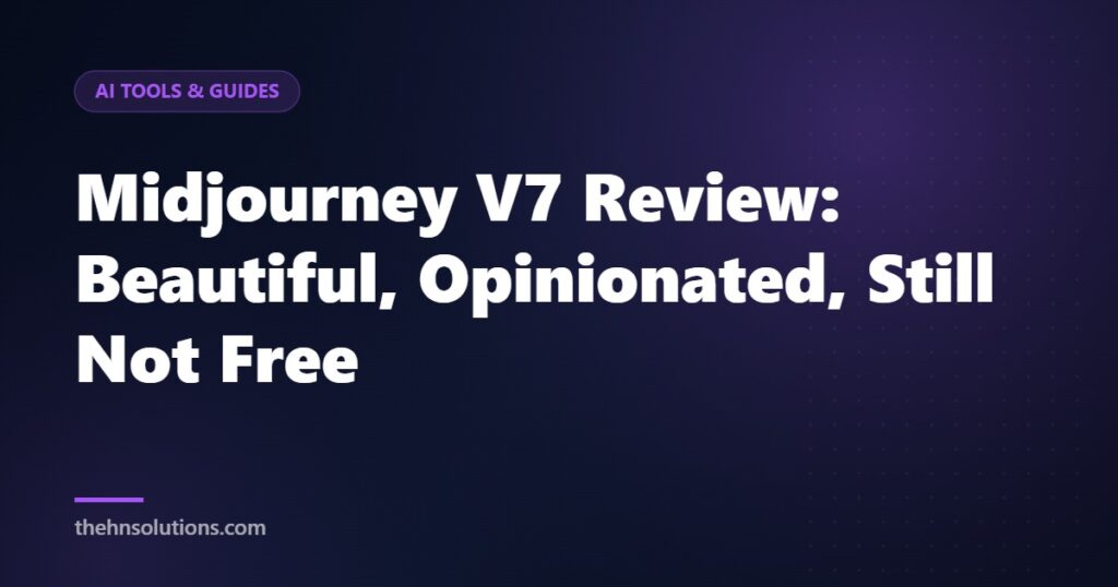 Midjourney V7 Review: Beautiful, Opinionated, Still Not Free