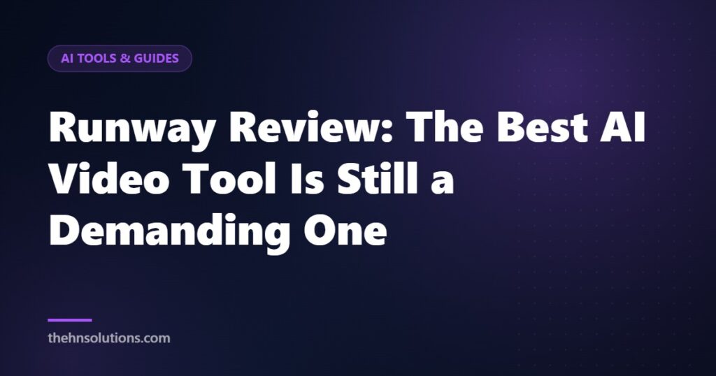 Runway Review: The Best AI Video Tool Is Still a Demanding One