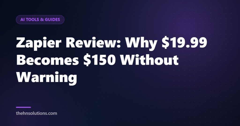 Zapier Review: Why $19.99 Becomes $150 Without Warning