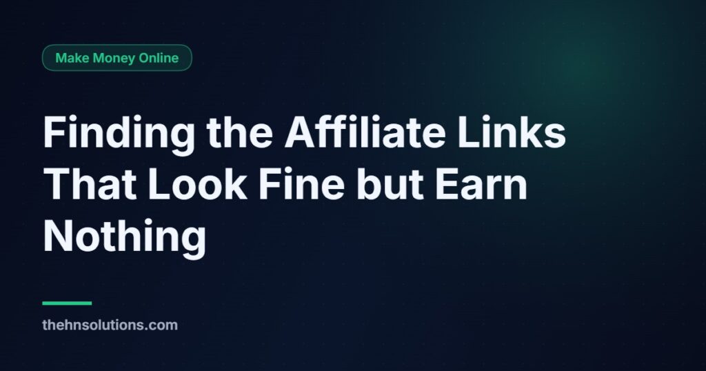 Affiliate Link Audit: Finding the Broken Links That Look Fine