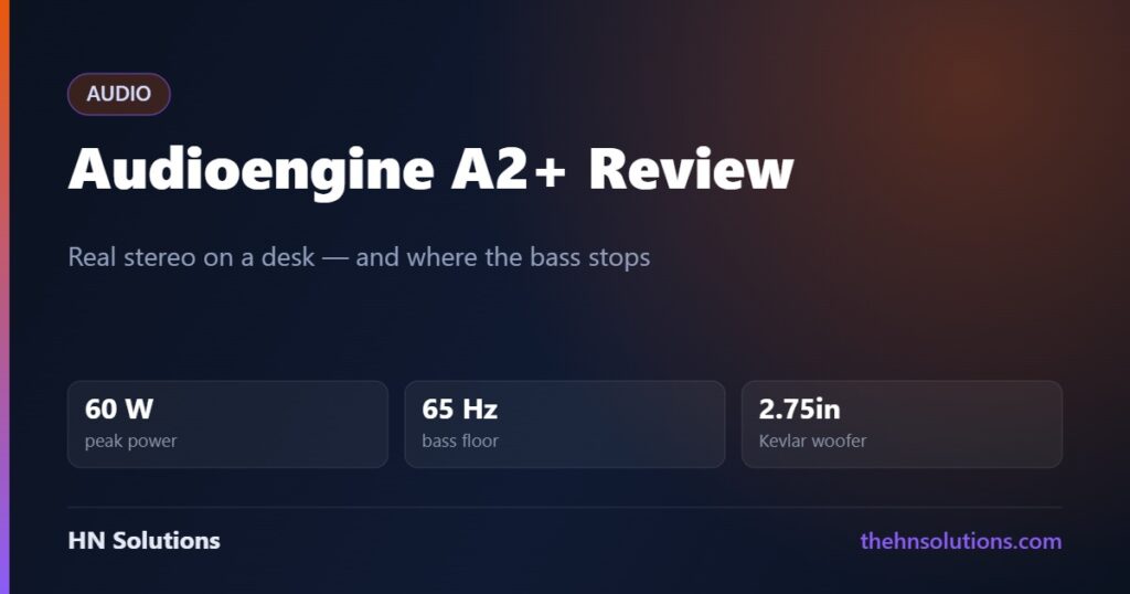 Audioengine A2+ Review: Everything Above 65 Hz