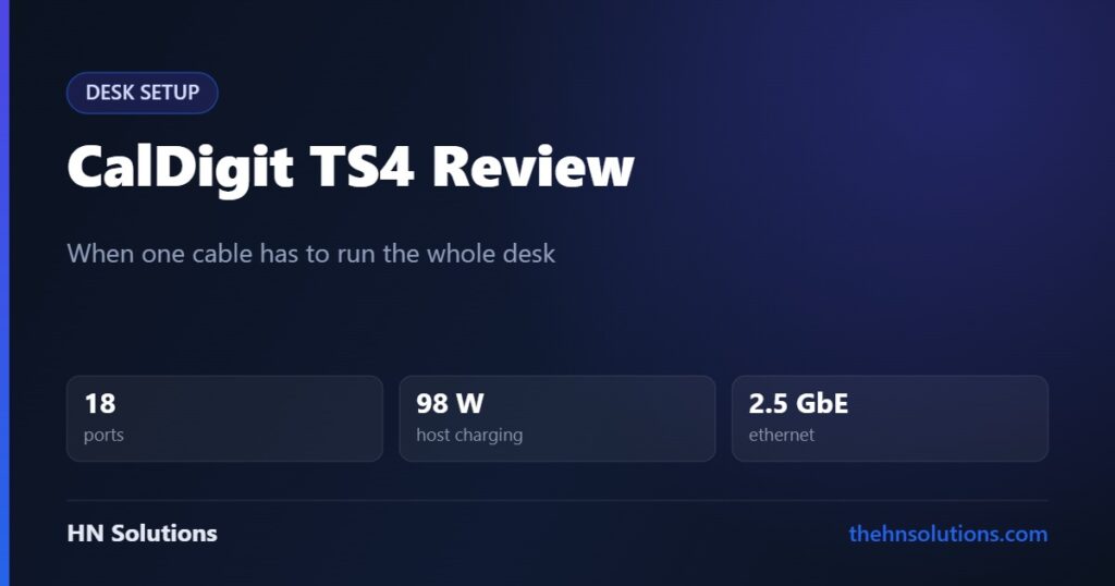 CalDigit TS4 Review: When a USB-C Hub Is No Longer Enough