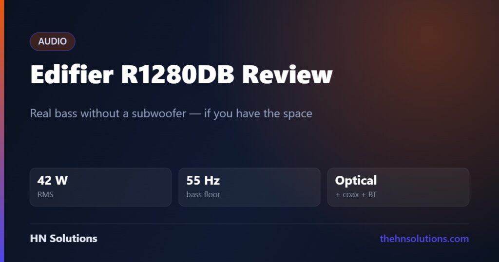 Edifier R1280DB Review: Where Desk Speakers Get Serious