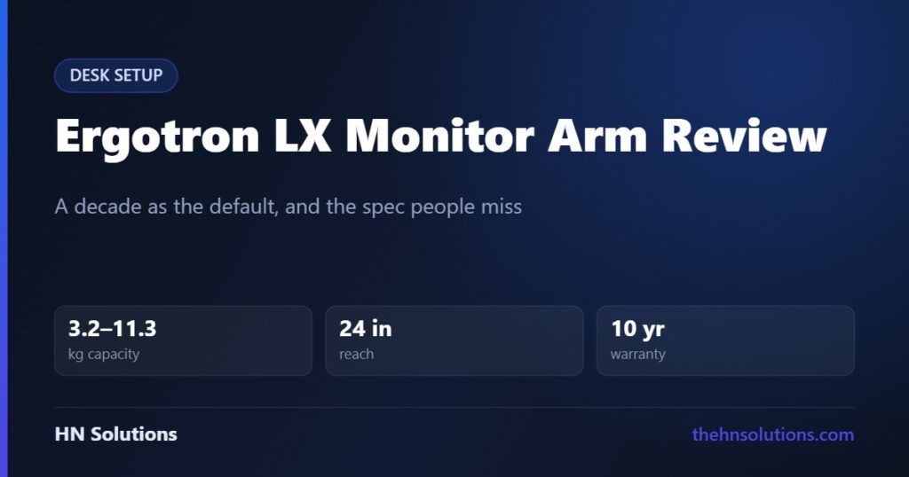 Ergotron LX Review: Check the Minimum Weight First