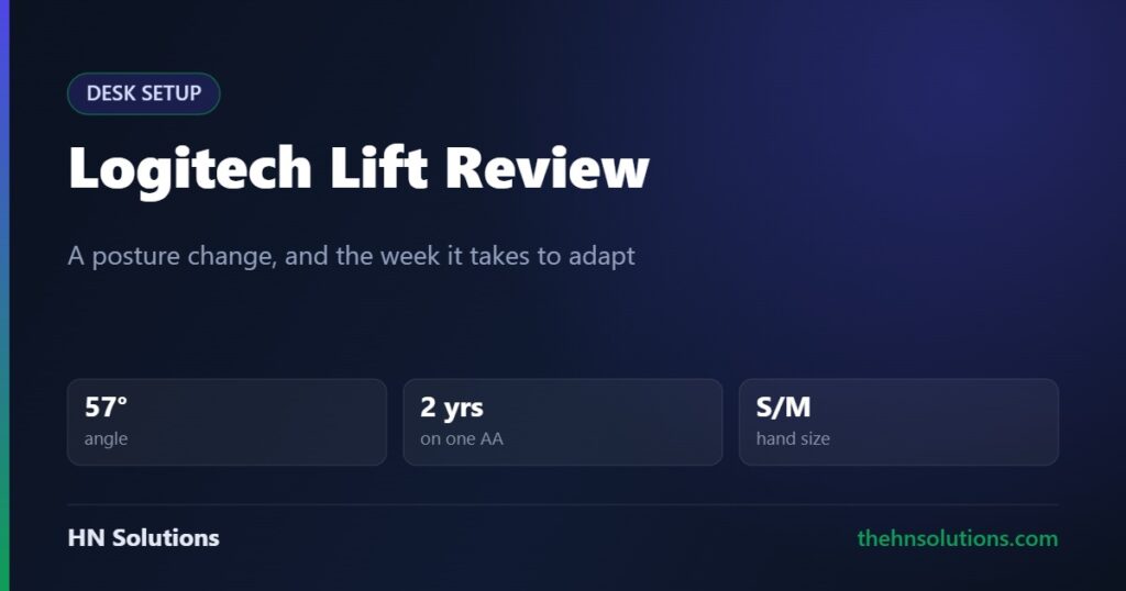 Logitech Lift Review: A Posture Change, Not an Upgrade