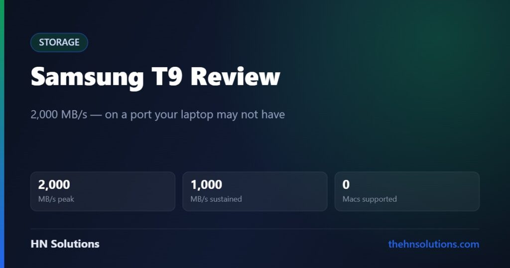 Samsung T9 Review: Check Your Port Before You Buy