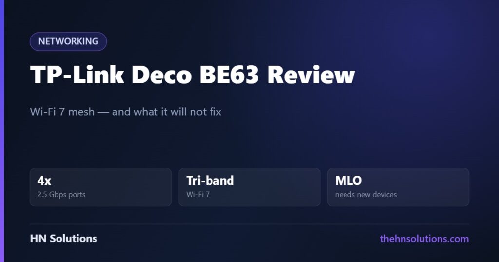 TP-Link Deco BE63 Review: Mesh Fixes Coverage, Not Speed
